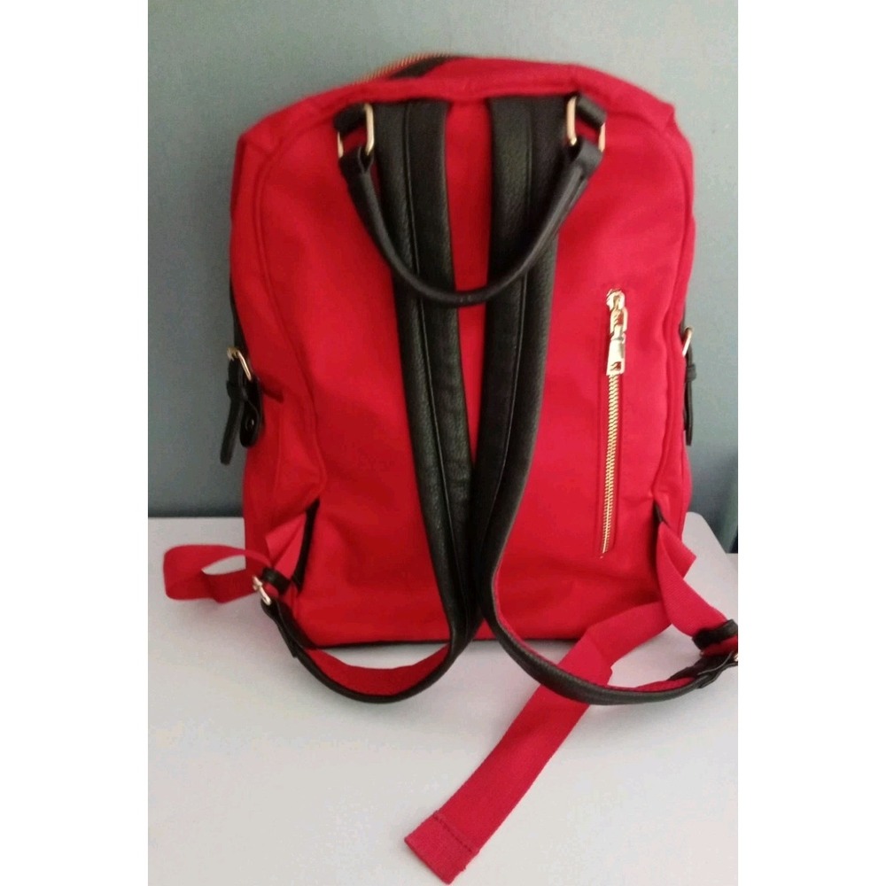 Red‎ Backpack Travel School Bag Lightweight Everyday Carry On - Picture 5 of 10